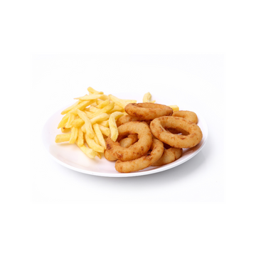 Fried Calamari Ring & Chips