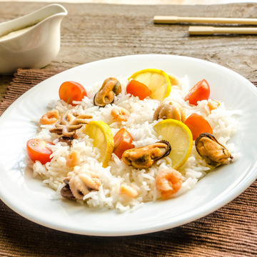 Seafood Rice & Vegetables