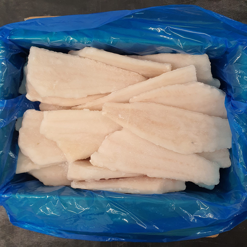 Fish Processing Blue Cod Cod-Blue Fillet 4/6 oz Frozen Price Per LB